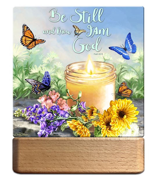 Glow Decor 350365 Night Light & Plaque - LED - I Am with You - 7 in.