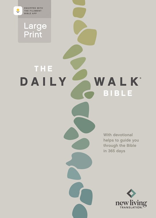 359934 NLT The Daily Walk Large Print Filament Enabled Softcover Bible