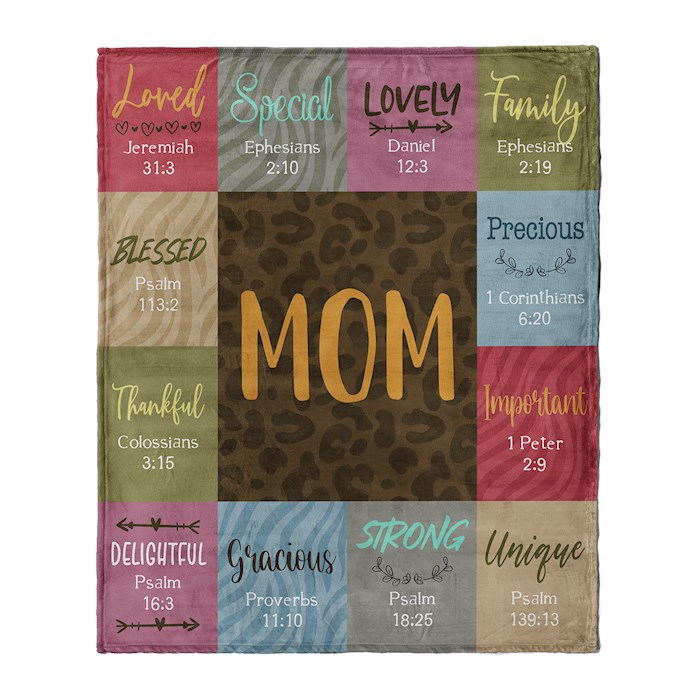342448 Blanket - Mom Scripture - 50 x 60 in.