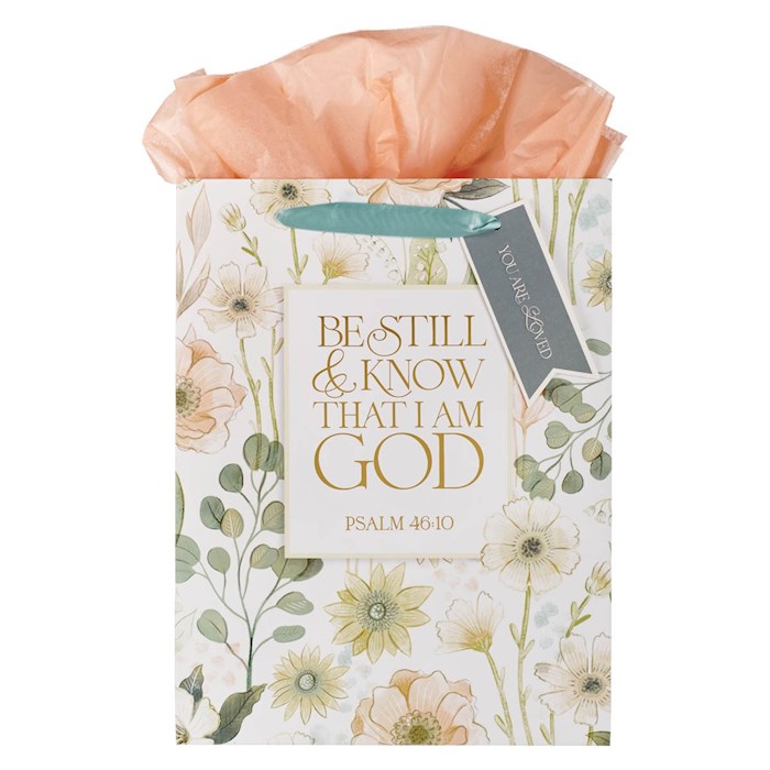380614 Gift Bag - Large Portrait - Be Still Ps. 46-10