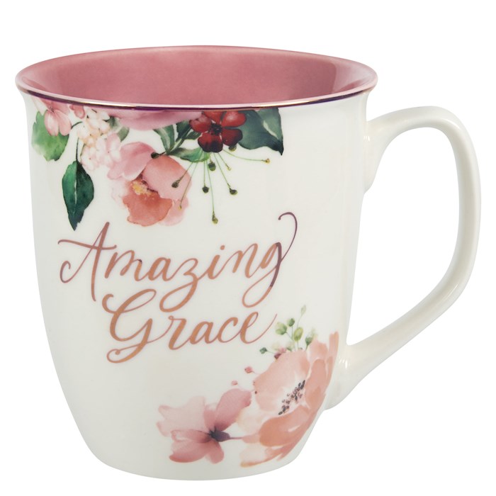 Picture of Christian Art Gifts 380551 Amazing Grace Mug, Pink Floral - MUG1112