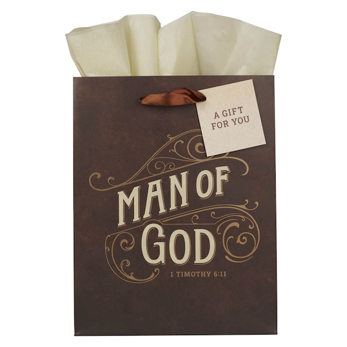 380610 Gift Bag - Medium - Man of God 1 Timothy 6-11