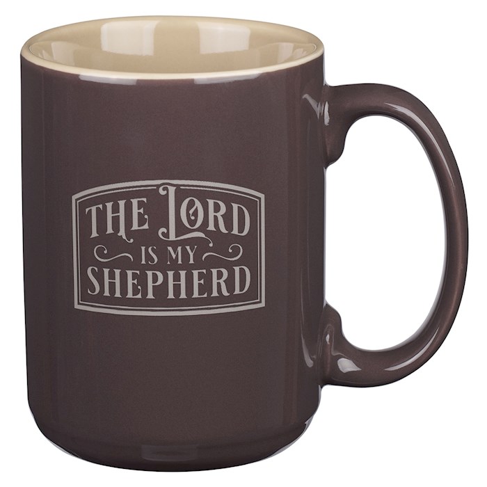 Picture of Christian Art Gifts 380579 The Lord Is My Shepherd Psalm 23 Mug, Khaki - MUG1138