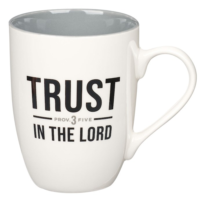 Picture of Christian Art Gifts 406231 Budget Trust In The Lord Proverbs 3-5 Mug, Black - MUG1071