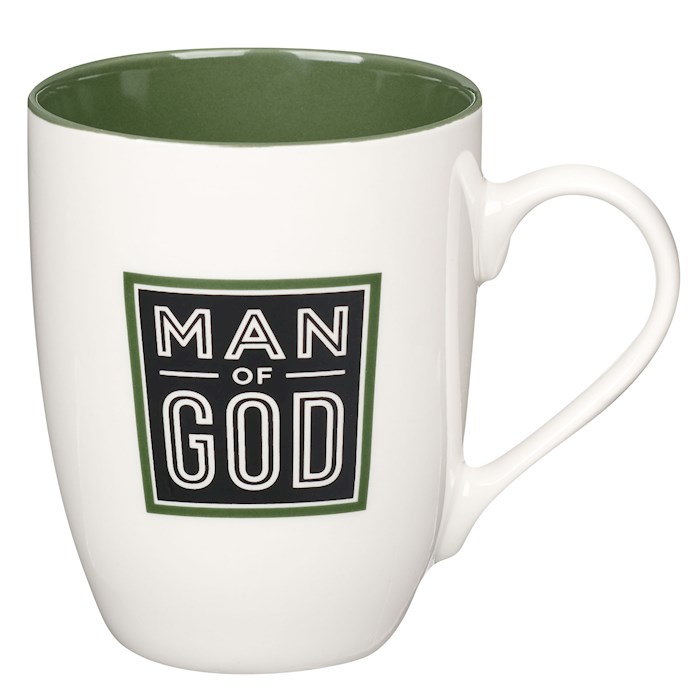 Picture of Christian Art Gifts 406229 Budget Man of God 1 Timothy 6-11 Mug, Green & Black - MUG1070