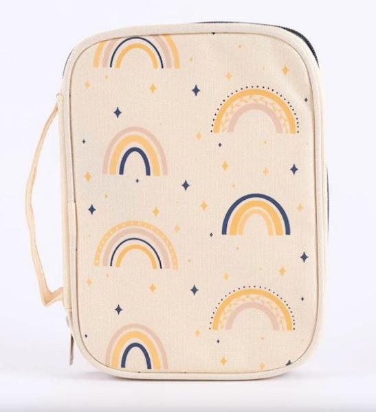 351874 Bible Cover - Rainbows - Large