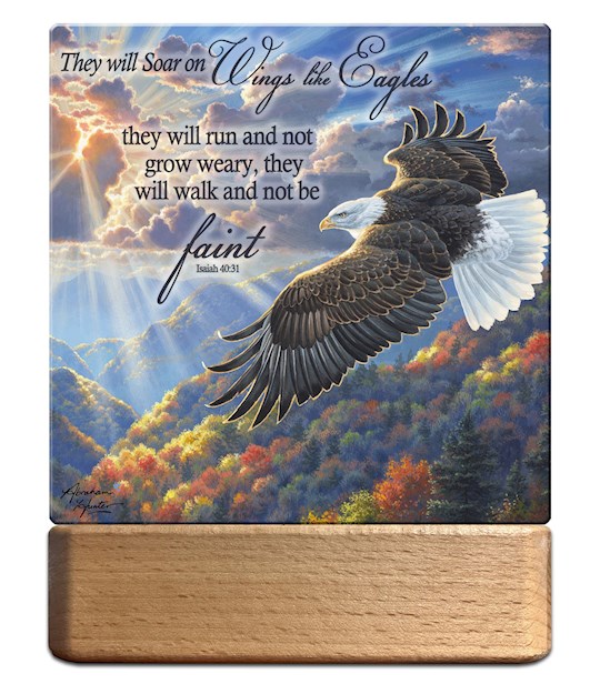 Glow Decor 350358 Night Light & Plaque - LED - Freedom with Scripture - 7 in.
