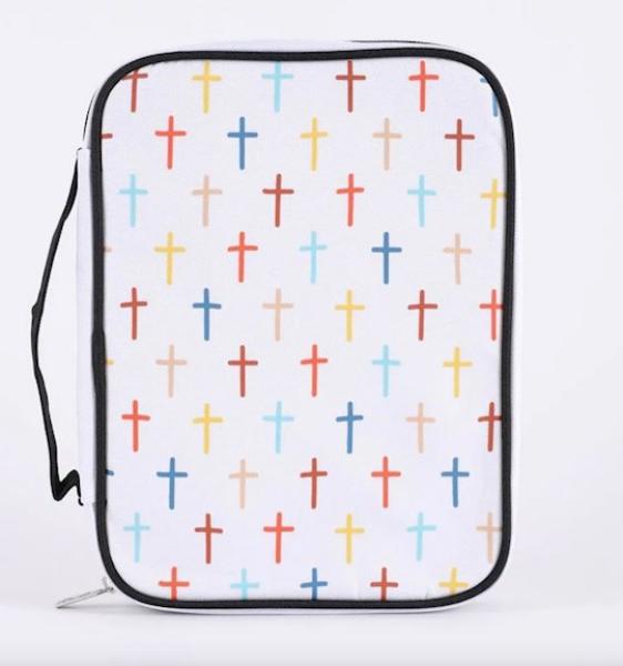 351882 Bible Cover - Colorful Crosses - Medium
