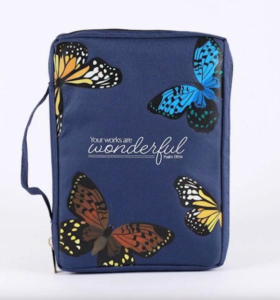 351878 Bible Cover - Butterflies & Wonderful - Medium