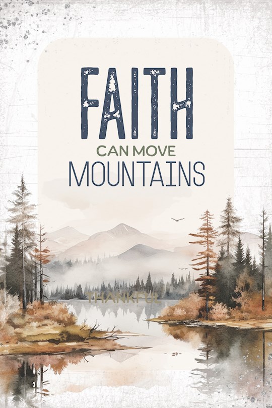 344824 Wall Plaque - Mini Blessings - Faith Can Move Mountains - 4 x 6 in.