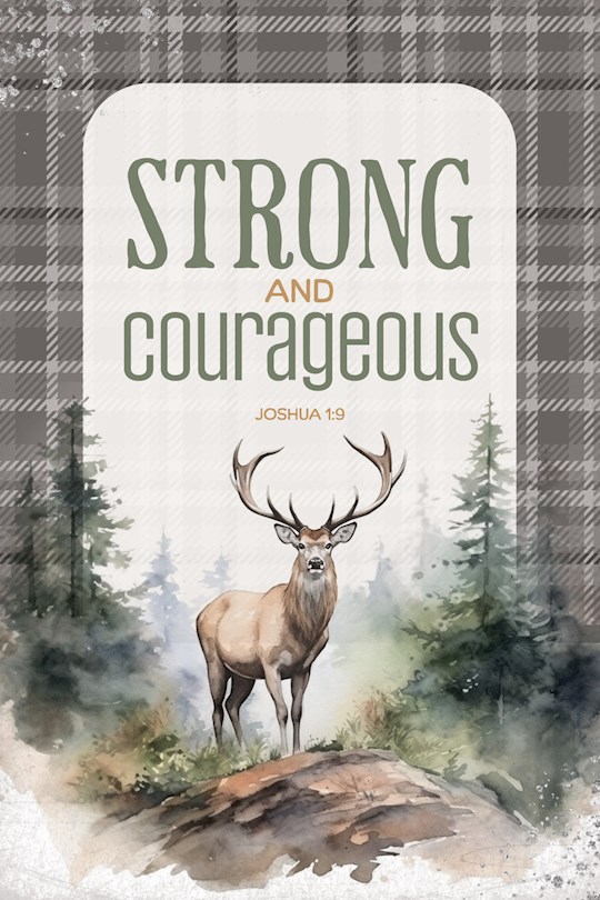 344877 Wall Plaque - Mini Blessings - Strong & Courageous - 4 x 6 in.