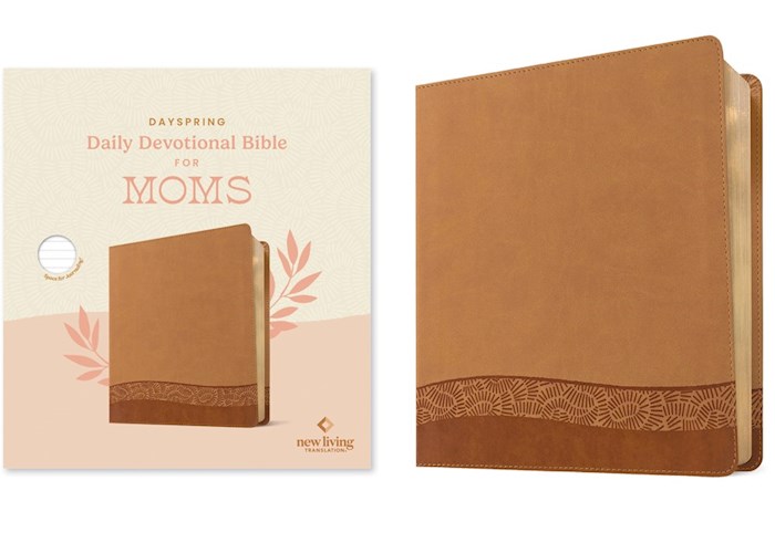 371317 NLT DaySpring Daily Devotional Bible for Moms - Camel Leather Like