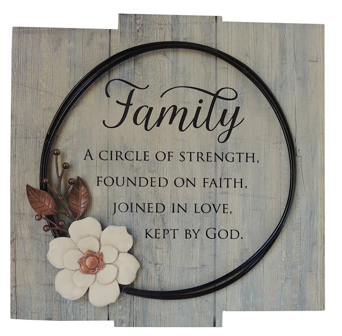313253 Wall Plaque - Family Circle of Strength