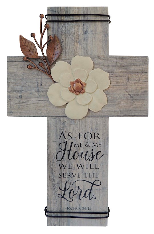 313254 Wall Cross - As for Me & My House