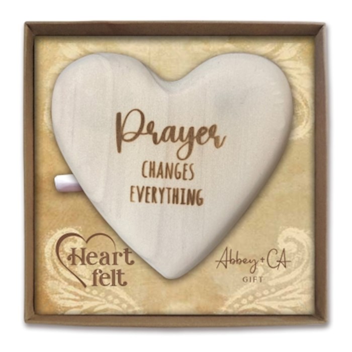345143 Message Heart - Prayer Changes Things - 3.5 x 3.75 in.