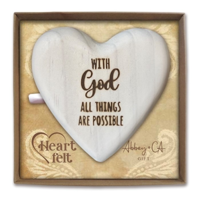 345144 Message Heart with God All Things Are Possible - 3.5 x 3.75 in.