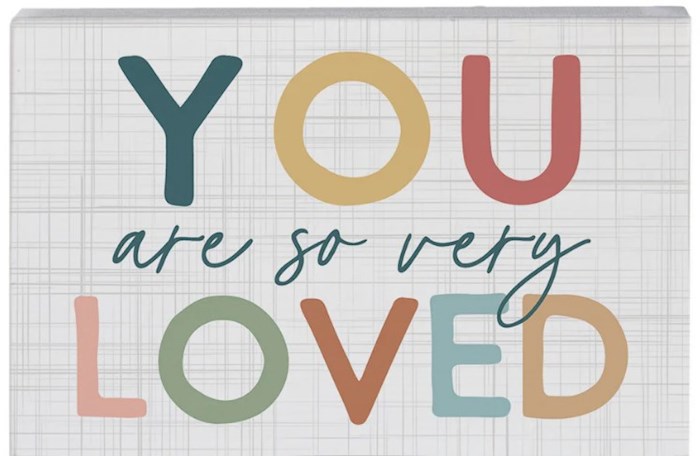 374955 Small Talk Rectangle - You Are So Very Loved - 5.25 x 3.5 in.