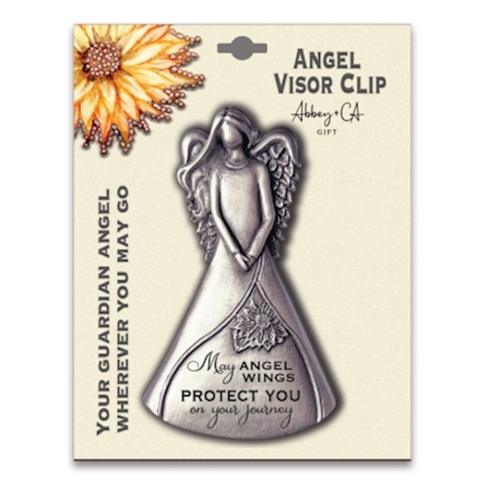 375141 Visor Clip - Angel May Angels Wings - Carded - 3.375 x 2 in.