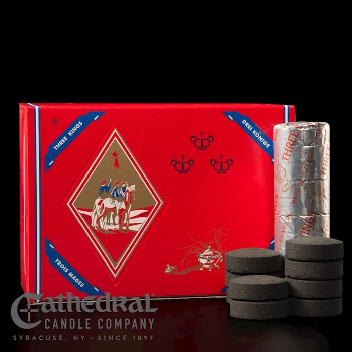 351885 Charcoal - Three Kings Quick Lighting - 100 Tablets Per Box