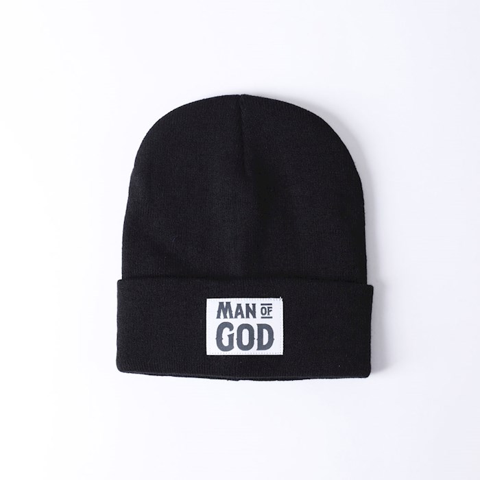 408108 Man of God Beanie, Black