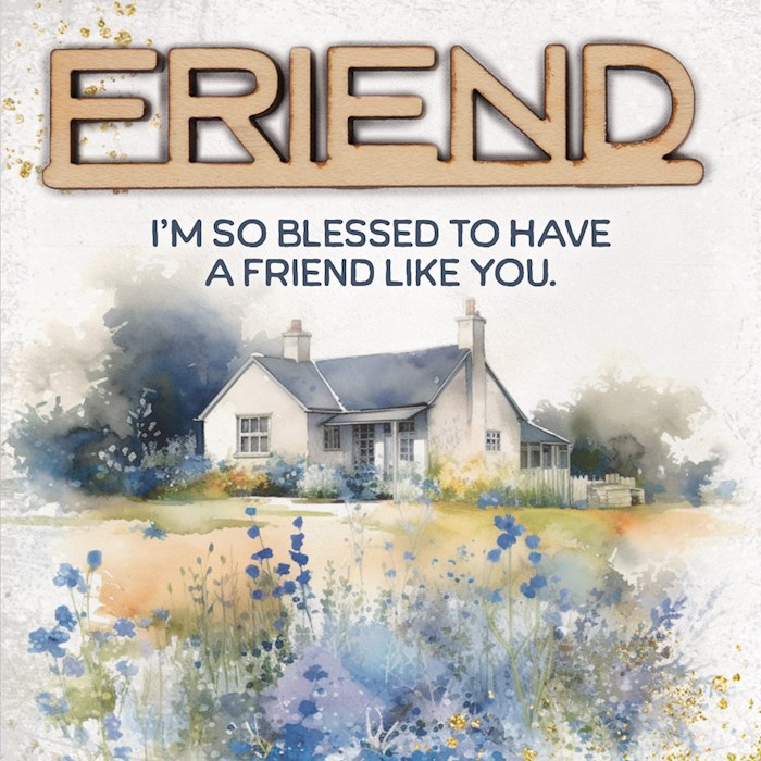 344801 Magnet - Crafted Remindables - Friend - Iam So Blessed - 3.5 in.