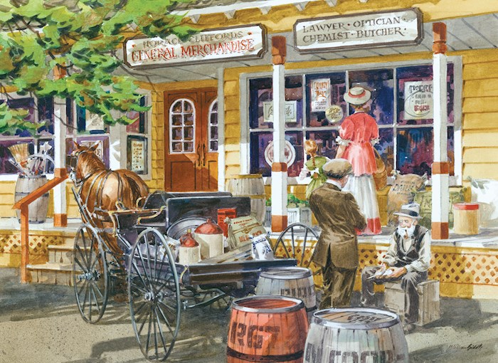 Crown Point Graphics 376219 Soft Touch Jigsaw Puzzle - Centre of The Community with Poster - 1000 Piece