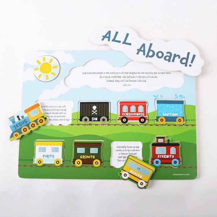 368646 Puzzle - Plan of Salvation Train Chunky - Age 2 Plus - 10 Piece