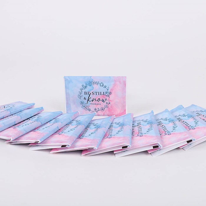 368665 Pocket Be Still & Know Tissue Pack - Psalm 46-10 - Pack of 12