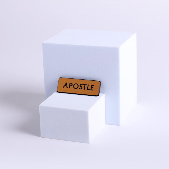 40816X Apostle Magnetic Back Contemporary decal, Gold & Black
