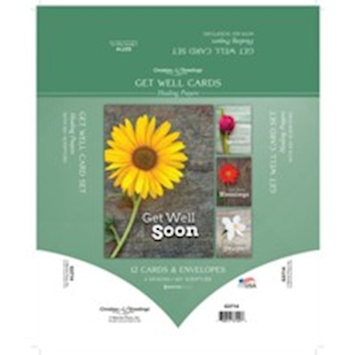469536 Boxed Card - Healing Prayers Assorted Get Well - KJV - Box of 12