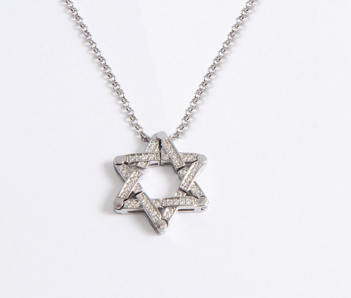 45219X Necklace - Transforming Butterfly Star of David - 22 in. Chain - No.95100