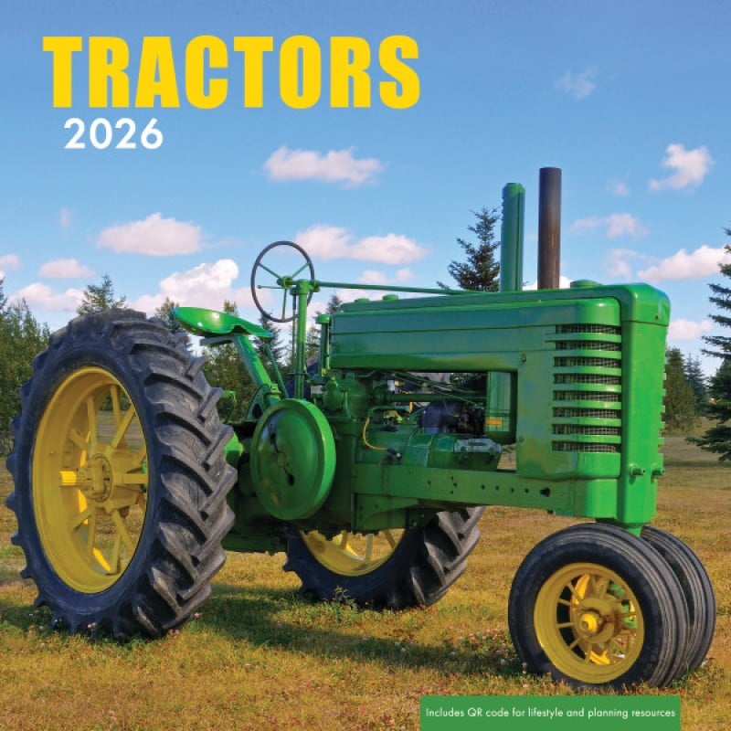 452243 2026 Wall Calendar - Tractors