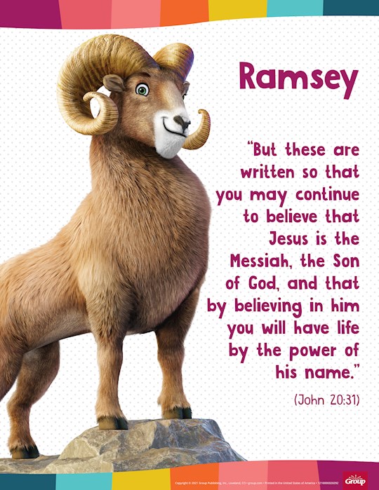 Group Publishing 264430 Simply Loved Holiday Bible Memory Buddy Poster - Year 2
