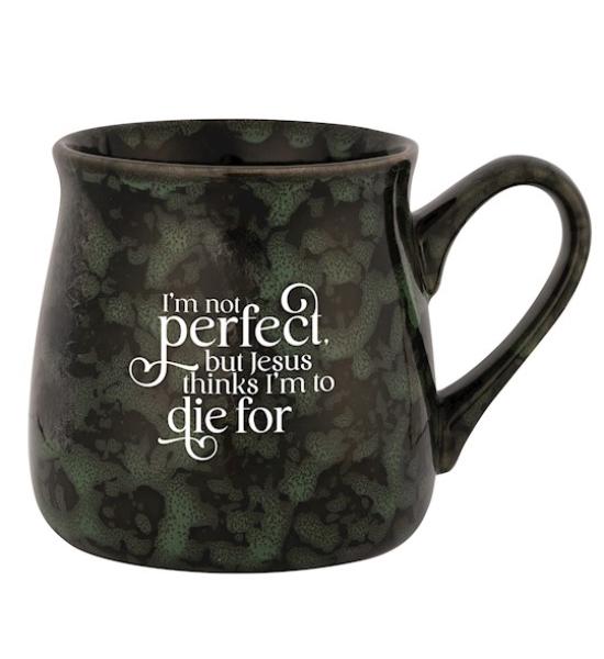 Picture of Dexsa 470347 Designer Mugs - Reactive - Iam Not Perfect But Jesus - 16 oz
