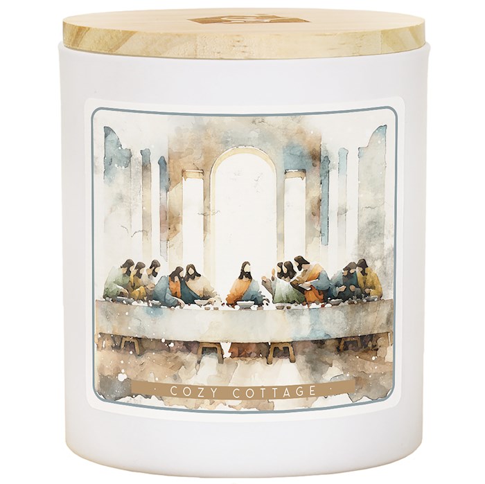 470506 Candle - Last Supper Art - Cozy Cottage - 11 oz - 2 Wick