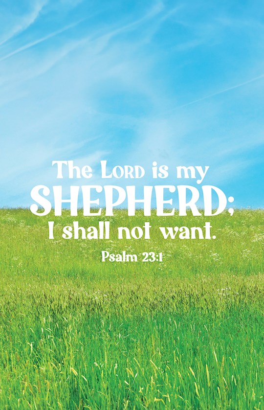 368061 Bulletin - The Lord Is My Shepherd - Psalm 23-1 - KJV - Pack of 100