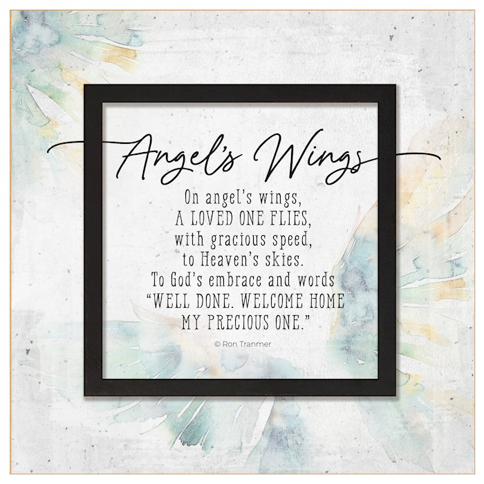 470307 Plaque - Layered Grace - Angels Wings - 6 x 6 in.