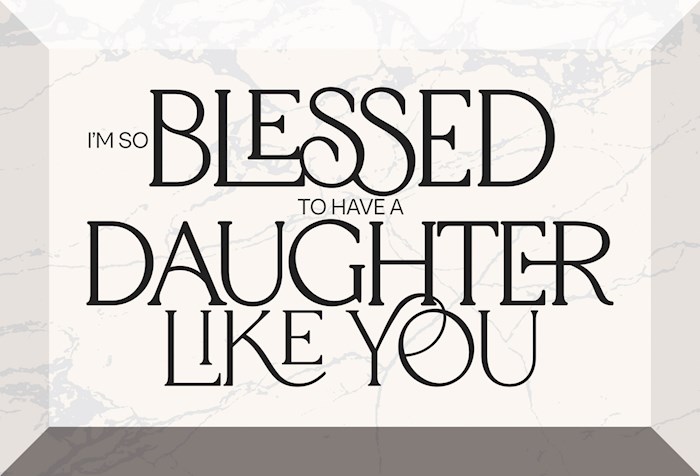 470370 Glass Plaque - IM So Blessed Daughter - 6 x 4 in.