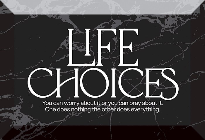 470373 Glass Plaque - Life Choices - 6 x 4 in.
