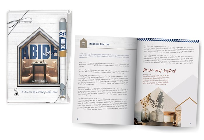 Christ To All 356074 Abide with Me Devotion Book & Pen Gift Set