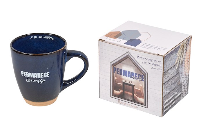 Picture of Christ To All 470710 Mug - Spanish - Abide with Me with Gift Box - 14 oz
