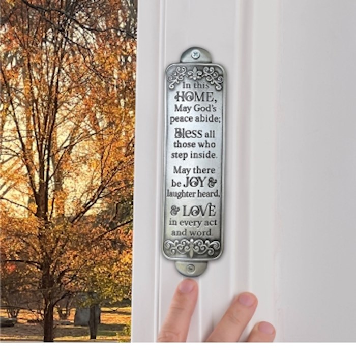 47924X In This Home Blessing Wall Plaque, Silver - 1.5 x 6 in.