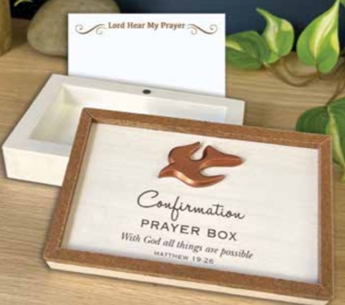 479244 Prayer Box - Confirmation with 25 Prayer Cards - 5.5 x 3.5 in.