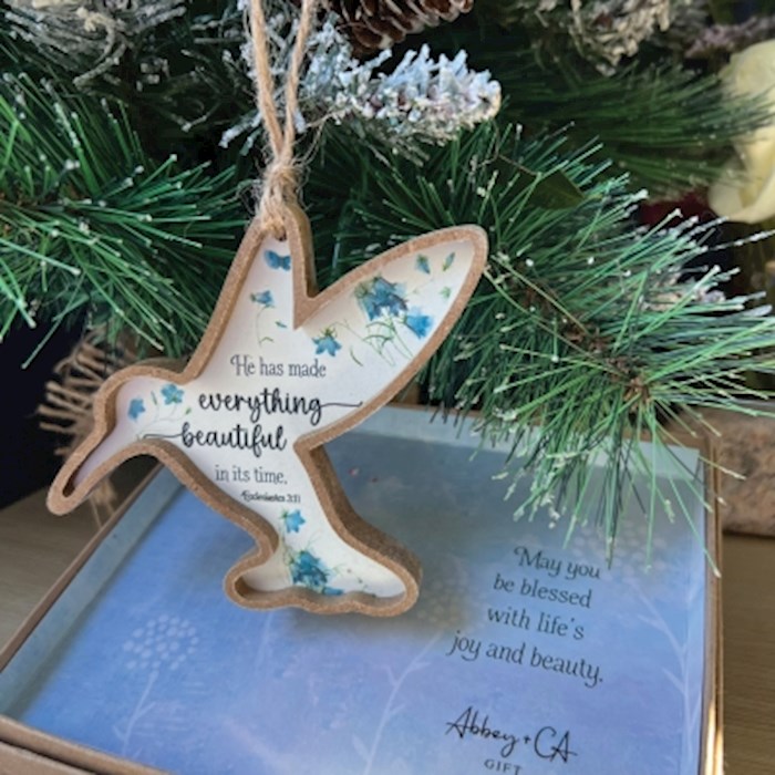 479260 Ornament - Hummingbird - 5 x 5 x 1 in.