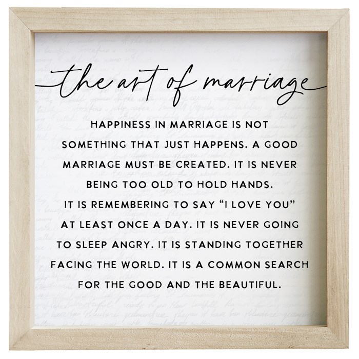 479252 Rustic Frame - The Art of Marriage - 10 x 10 in.