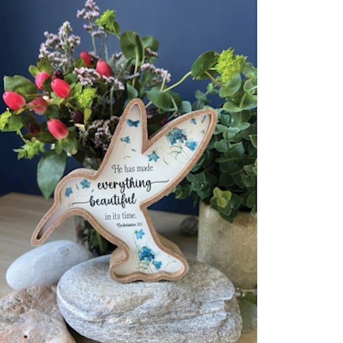 479249 Standing Hummingbird Home Decor - 5 x 6 x 1 in.