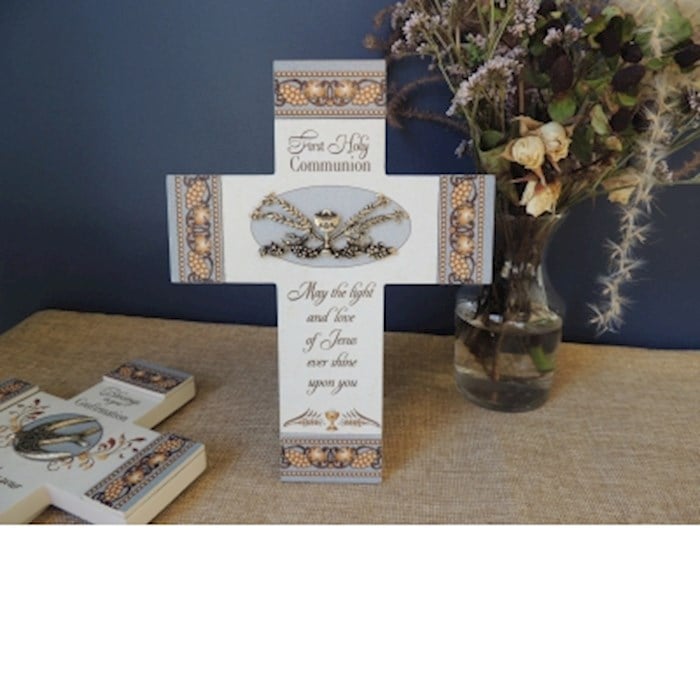 479235 Wall Cross - First Holy Communion - 8 x 6 in.
