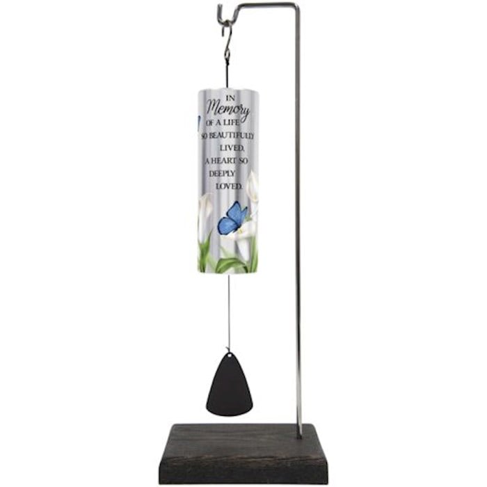 479435 Wind Chime - Mini Cylinder Sonnets with Stand - In Memory of A Life Beautifully Lived - Gift Boxed - 12.5 x 2 in. - No.65254