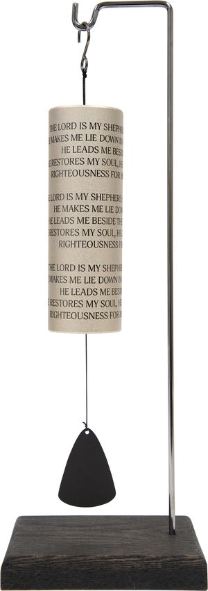 479320 Wind Chime - Mini Cylinder Sonnet with Stand - My Shepherd - Gift Boxed - 12.5 in. Lon