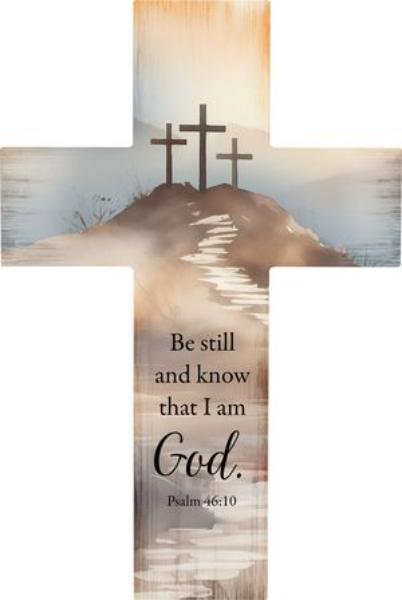 479329 Wall Cross - Be Still & Know That I Am God - 14 in.